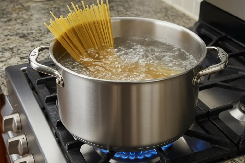 green spaghetti